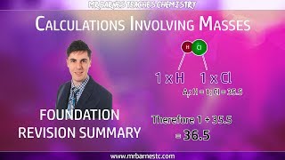 Calculations involving Masses Foundation  All you need to know for the GCSE [upl. by Dwaine]