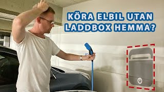 Jag kör elbil utan laddbox hemma Fyra tricks för att klara det [upl. by Nniroc798]