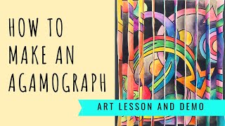 How to Make an Agamograph  Optical Kinetic Art Lesson Inspired by Yaacov Agam [upl. by York]