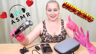 PHILIPS SP986013 Prestige ASMR Unboxing and Tapping  Red Gloves [upl. by Lenci]