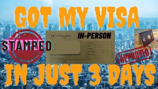 In Person  Passport Submission Process For Visa Stamping  HOW I GOT CANADA VISA STAMPED IN 3 DAYS [upl. by Appledorf997]