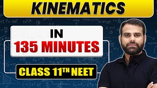 Complete KINEMATICS in 135 Minutes  Class 11th NEET [upl. by Deedee]