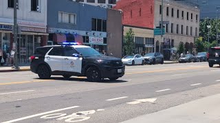 LAPD responding code 3 busts a UTurn [upl. by Bruis370]