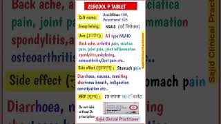 Zerodol P Tablet full review in Hindi। Use। Dose। Side effect। jointpain medicine [upl. by Platto]