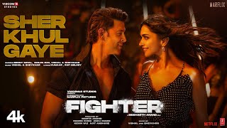 FIGHTER Sher Khul Gaye Song Hrithik Deepika VishalSheykhar Benny Shilpa Kumaar BoscoCaesar [upl. by Gilbertson]