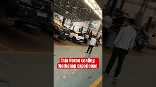 Tata Nexon Paint Coating new Car Delivery after coating automobile tata nexon shorts [upl. by Henryk249]