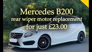 Mercedes rear windscreen wiper motor replacement repair A2469064900 and A1569068200 [upl. by Roberto]