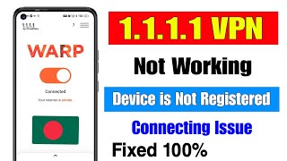 1111 vpn device not registered  1111 vpn device is not registered problem  1111 vpn not connecting [upl. by Kirven]