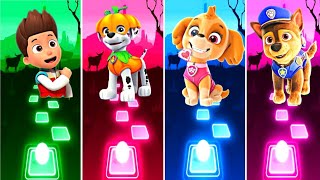 PAW Patrol  Ryder 🆚 Skye 🆚 Chase 🆚 Marshall 🎶 Tiles Hop EDM Rush [upl. by Einnod629]