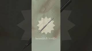 What’s the deal with this needle How to sew a hemstitch [upl. by Civ]