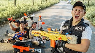 LTT Game Nerf War  Warriors SEAL X Nerf Guns Fight Braum Crazy special training arresting prisoners [upl. by Ylus]