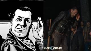 The Walking Dead II Negan Show vs The Comics [upl. by Silvanus]