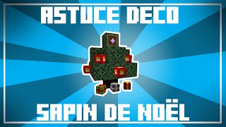 Astuce Déco Noël  Un joli SAPIN DE NOËL pour Minecraft [upl. by Proudlove435]