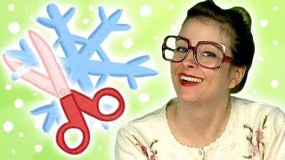 How to make a Paper Snowflake  Arts and Crafts Cool School [upl. by Chadabe]