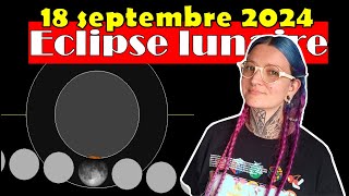 Une ECLIPSE lunaire à observer le 18 septembre 2024 en France [upl. by Ilrahc745]