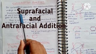 Cycloaddition Reaction  Suprafacial and antrafacial addition [upl. by Ainit]