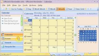 How to Use Efficient Reminder  Calendar and Appointment Manager [upl. by Adierf]