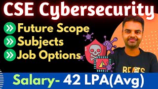 BTech CSE Cybersecurity Future Scope Salary in India Syllabus Job Admission Easy or Hard btech [upl. by Sigismond343]