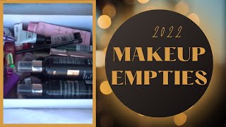 Makeup Empties 2022 [upl. by Conrad]