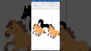 How to create horse🐎 symbol Ms word growth viralvideo 10kviews shorts education ytshorts [upl. by Annadiana]