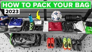 How to pack your football bag  what you need in 2023 [upl. by Charyl]