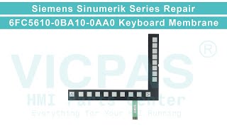 Siemens Sinumerik 802D PCU 6FC5 6100BA100AA0 Membrane Keyboard Repair Replacement [upl. by Martinic]