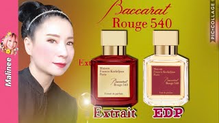 MFK Baccarat rouge 540 EXTRAIT vs Eau De Parfum รีวิวน้ำหอมชายหญิงเซ็กซี่ Maison Francis Kurkdjian [upl. by Lleumas]