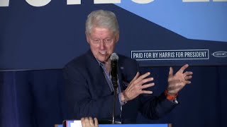 Bill Clinton Accuses Trump Of Stoking Paranoia About Immigrants [upl. by Eenyaj]