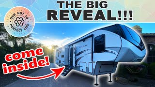 NEW RV TOUR  See inside our KEYSTONE COUGAR 2 BEDROOM BUNKHOUSE 5th wheel [upl. by Yennep]