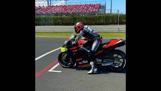 Holeshot Device Maverick Viñales Test Bike Aprilia [upl. by Tijnar339]