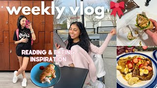 WEEKLY VLOG meal and reading inspiration binding 13 dietitian appointment gym going out amp more [upl. by Cattima]