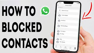 How To Blocked Contacts On WhatsApp  Full Guide [upl. by Siloa]