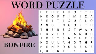 Word Puzzle  Word Game  FIND THE WORD Autumn Edition 🍂  Seasonal Word Search Challenge [upl. by Bergeron]