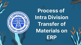 Process of Intra Division Transfer of Materials on ERP Complete Tutorial [upl. by Tiebout199]