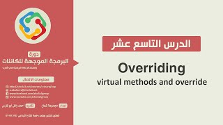 OOPC  19  Overriding and virtual methods [upl. by Ellerd]