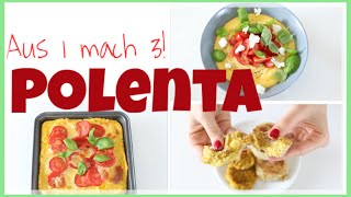 AUS 1 MACH 3  POLENTA  7  schnelle abwechslungsreiche und leckere Rezpte [upl. by Hooker]