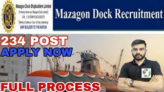 MDL NON EXECUTIVES ONLINE FORM  MAZAGON DOCK BHARTI 2024  MDL NEW VACANCYMAZAGON DOCK RECRUITMENT [upl. by Aneehsram709]