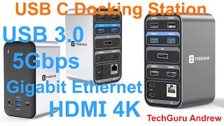 TOBENONE UDS018 USB C Docking Station 13in1 Laptop Dock [upl. by Oric734]