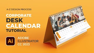 How To Make A 2024 A5 Desk Calendar Design In Adobe Illustrator CC 2023 [upl. by Sallyanne]