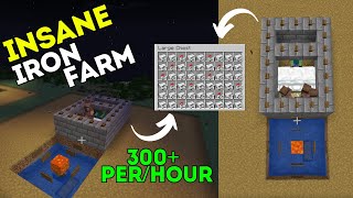 INSANE Easy Iron Farm for Minecraft 121 Get Unlimited Iron FAST [upl. by Tnilk69]