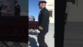 Jocko Willink pounds his SEAL Trident into Cmdr Seth Stone’s Casket [upl. by Penn]