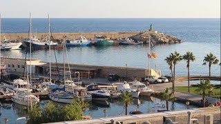 Villajoyosa  BEACH and HARBOUR  October 2019  reuploaded with sound [upl. by Nine]