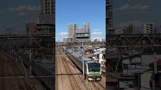 神奈川駅付近JR線通過シーン3short jr 鉄道 e233系 jr東日本 shorts [upl. by Acnayb973]