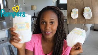 Pampers Diapers Newborn vs Size 1 How To Choose The Right Diaper Newborn Pampers Review [upl. by Tarton]