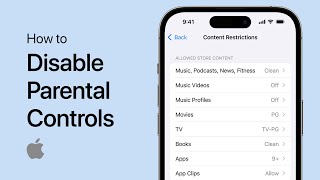 How to Turn Off Parental Controls on iPhone  Tutorial [upl. by Maxine]