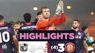 Port Vale 33 Stevenage Stevenage win 43 on penalties  FA Cup Second Round Replay highlights [upl. by Honniball401]