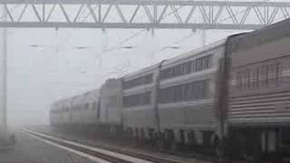 Amtrak 98 The Silver Meteor in the fog January 13 2006 [upl. by Cirenoj]