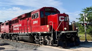 H32 And 119 Passing Spence Yard on the Mactier subdivision [upl. by Schonfield]