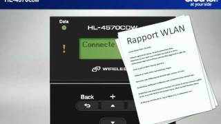 Win7  Configurer une imprimante sans fil Brother avec un routeur sécurisé HL4570CDW [upl. by Skiest]