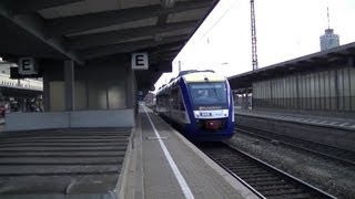 BRB Ausfahrt nach Augsburg Oberhausen aus Augsburg Hbf HD [upl. by Cello]